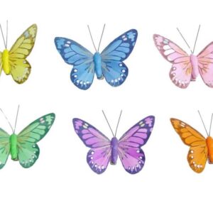 12 farfalle finte