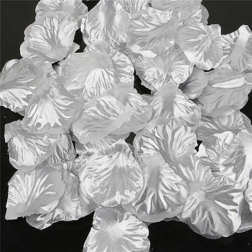 petali finti argento 100 pezzi - Fioreproibito