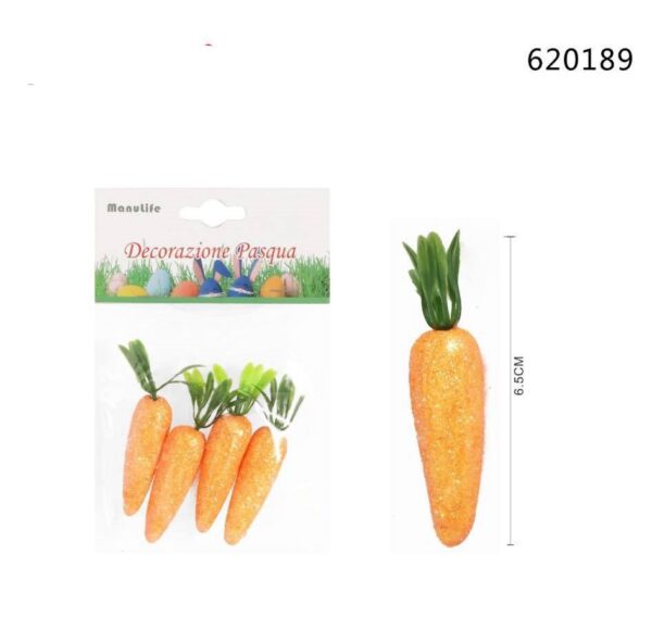 confezione di carote decorative