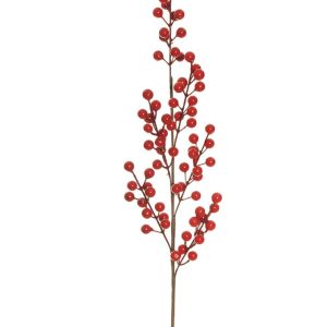 ramo artificiale bacche rosse h. 70 cm
