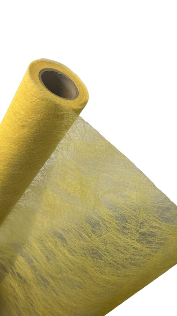 bobina gialla in tessuto