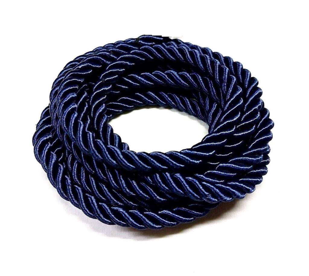 cordone in raso color blu